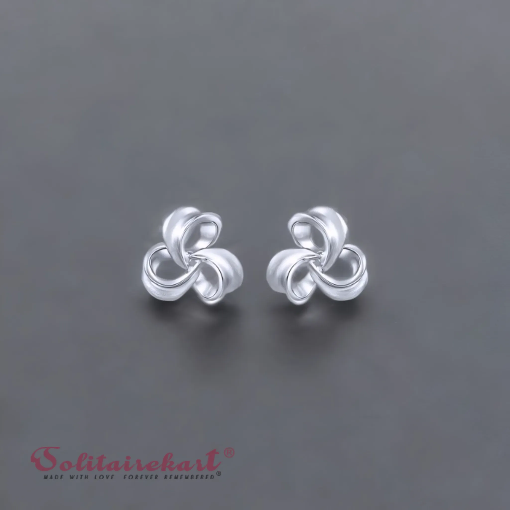 Solitairekart 2.17 Gram Elegant Petal Swirl Earrings